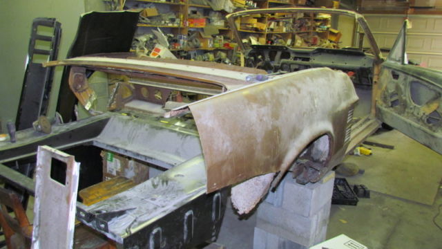 1967 Primer Ford Mustang Convertible