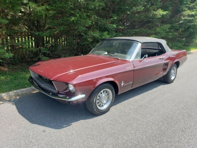 1967 Red Ford Mustang Convertible