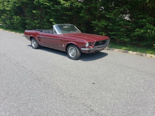1967 Red Ford Mustang Convertible