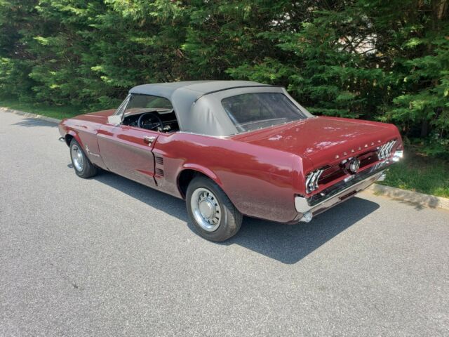 1967 Red Ford Mustang Convertible