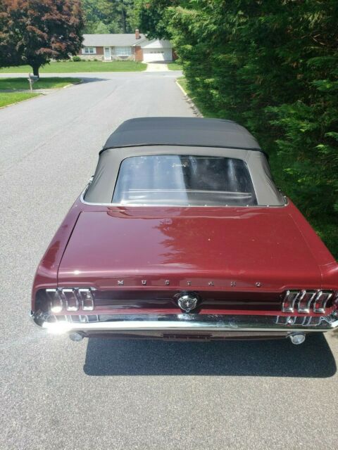 1967 Red Ford Mustang Convertible