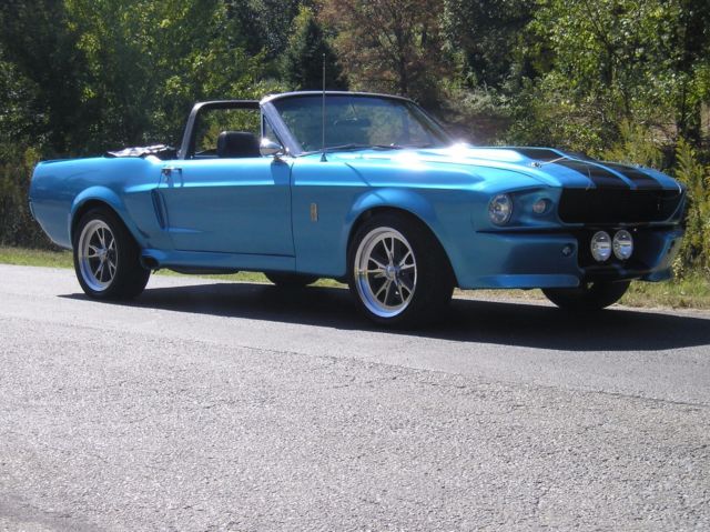 1967 Blue Ford Mustang Convertible