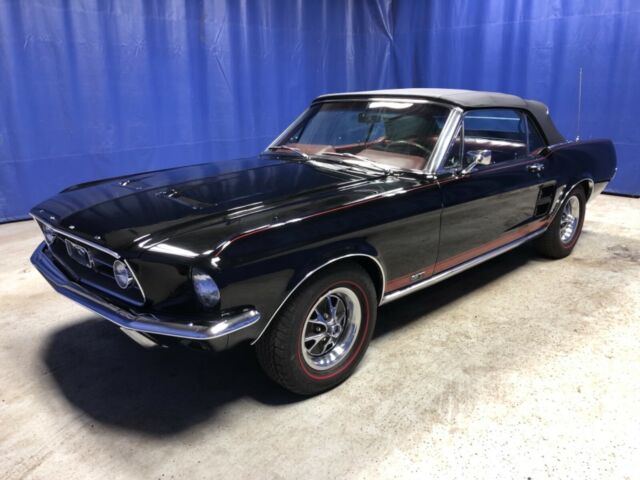 1967 Black Ford Mustang Convertible