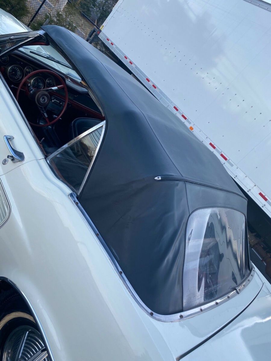 1967 White Ford Mustang Convertible