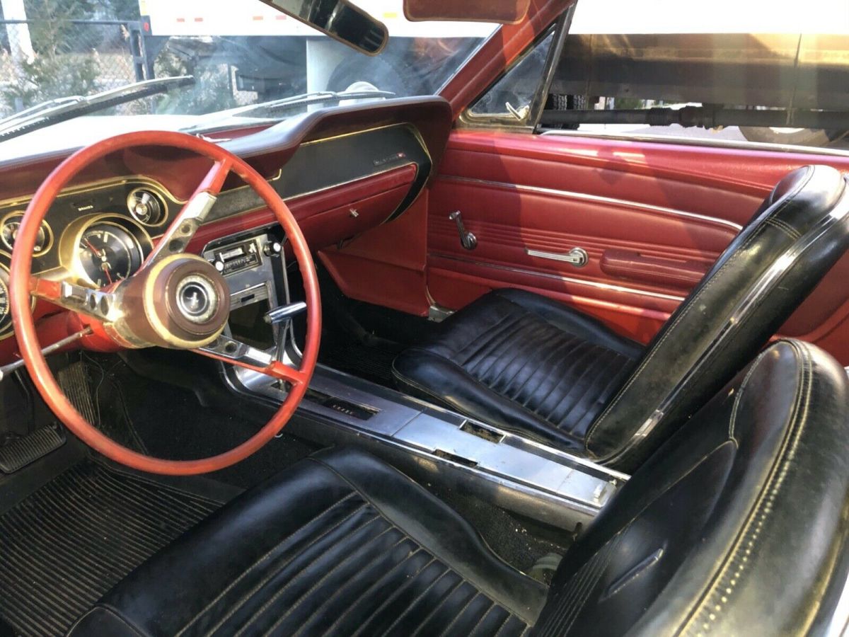 1967 White Ford Mustang Convertible