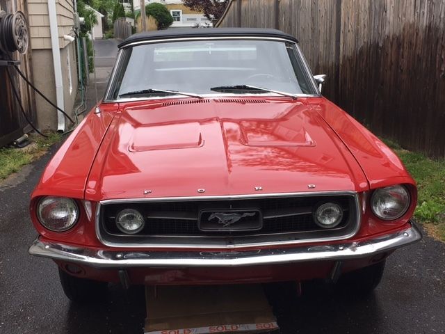 1967 Red Ford Mustang Convertible