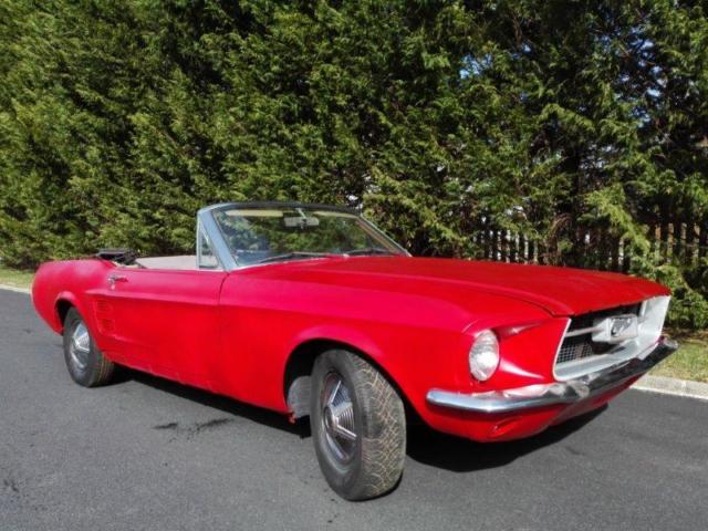 1967 Red Ford Mustang Convertible