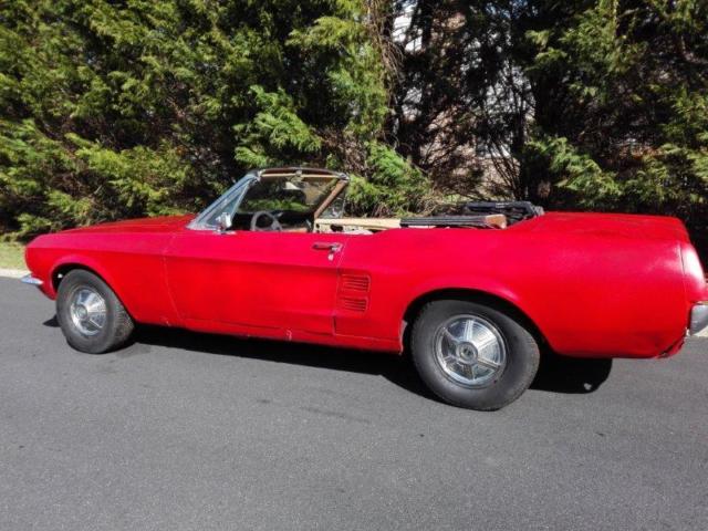 1967 Red Ford Mustang Convertible