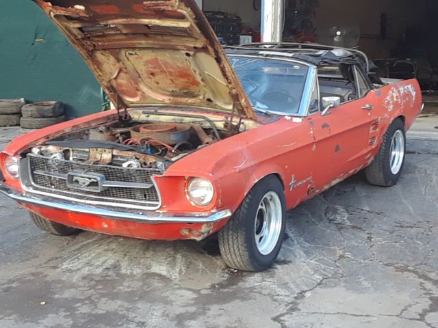 1967 ORANGE Ford Mustang CONVERTIBLE
