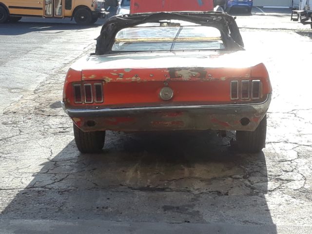 1967 ORANGE Ford Mustang CONVERTIBLE