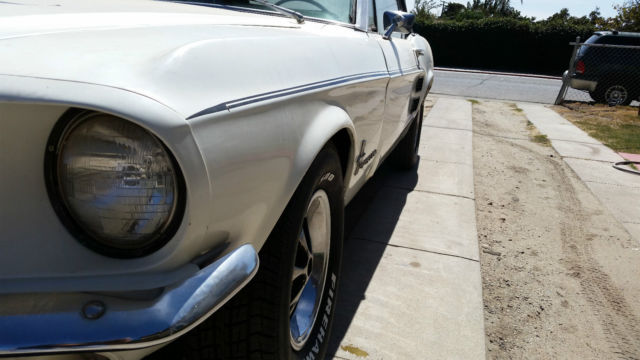 1967 White Ford Mustang Convertible