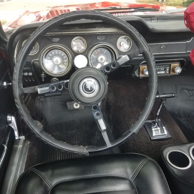 1967 Red Ford Mustang Convertible
