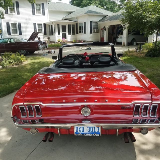 1967 Red Ford Mustang Convertible