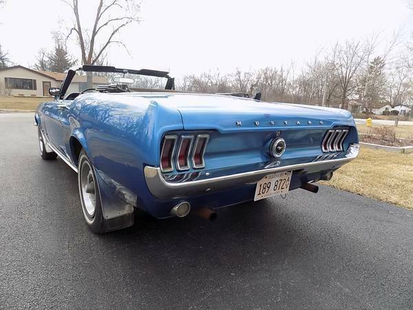 1967 Blue Ford Mustang Convertible
