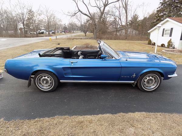 1967 Blue Ford Mustang Convertible