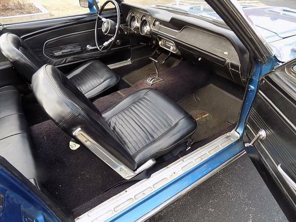 1967 Blue Ford Mustang Convertible