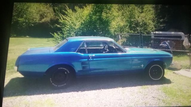 1967 Blue Ford Mustang Coupe