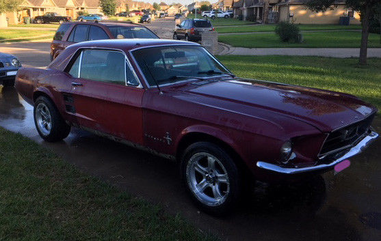 1967 Red Ford Mustang Coupe