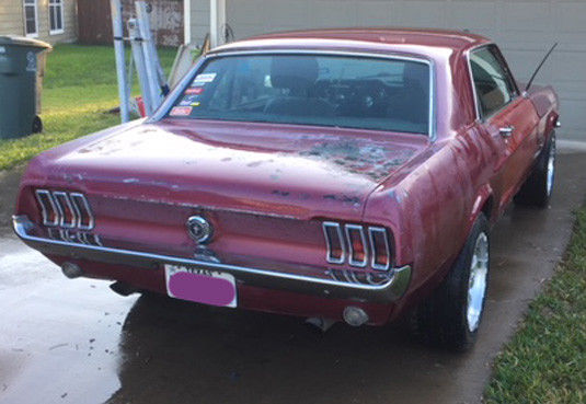 1967 Red Ford Mustang Coupe