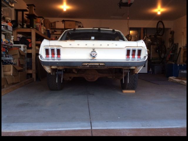 1967 White Ford Mustang Coupe