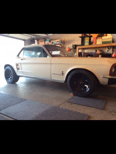 1967 White Ford Mustang Coupe