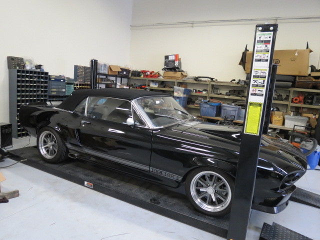 1967 BLACK WITH DARK SILVER STRIPES Ford Mustang CONVERTIBLE