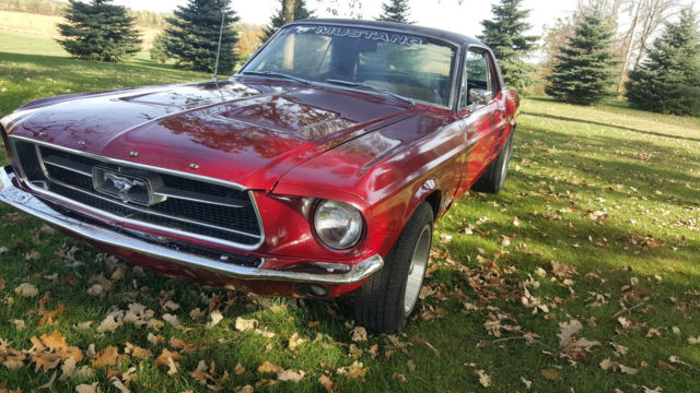 1967 Burgundy Ford Mustang Coupe