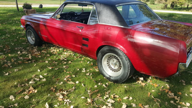 1967 Burgundy Ford Mustang Coupe