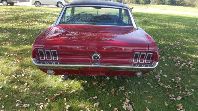 1967 Burgundy Ford Mustang Coupe