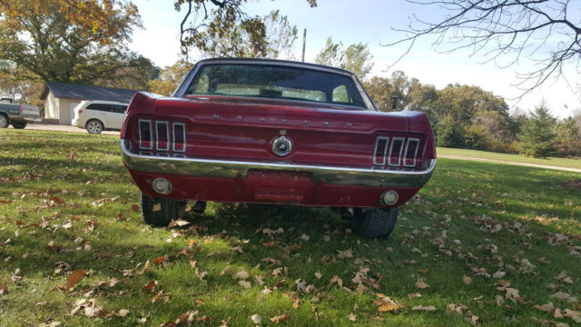 1967 Burgundy Ford Mustang Coupe