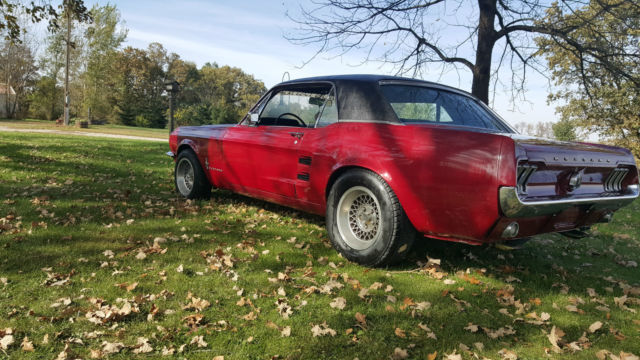 1967 Burgundy Ford Mustang Coupe