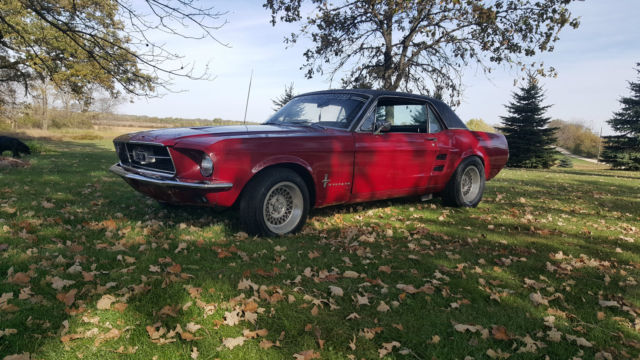 1967 Burgundy Ford Mustang Coupe