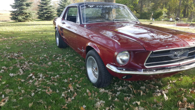 1967 Burgundy Ford Mustang Coupe