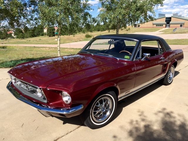1967 Burgundy Ford Mustang Coupe