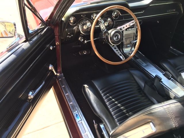1967 Burgundy Ford Mustang Coupe