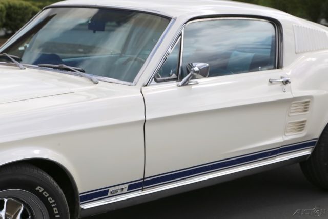 1967 White Ford Mustang