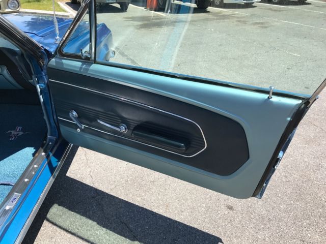 1967 Blue Ford Mustang Fastback