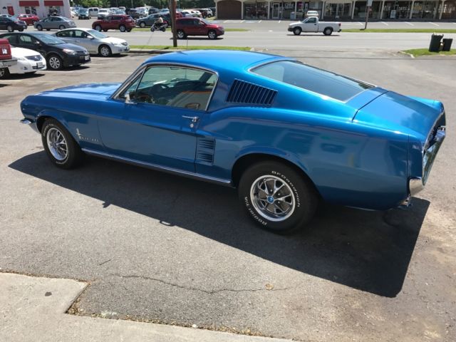1967 Blue Ford Mustang Fastback