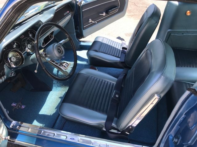 1967 Blue Ford Mustang Fastback