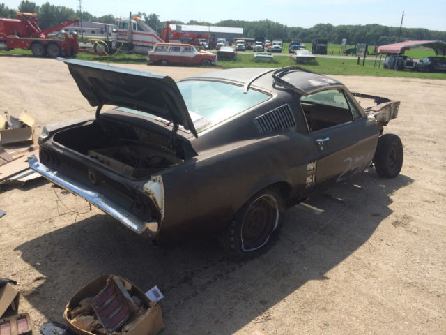 1967 White Ford Mustang