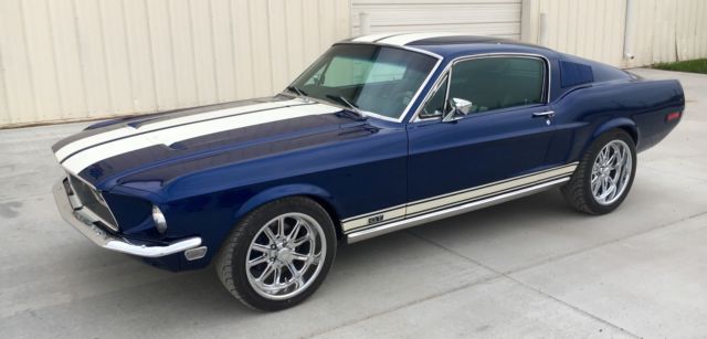 1967 White Ford Mustang