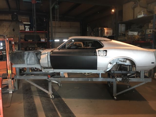 1967 White Ford Mustang