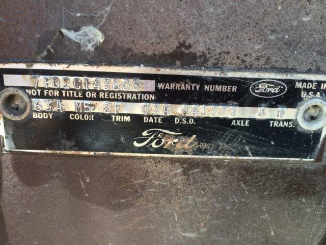 1967 White Ford Mustang