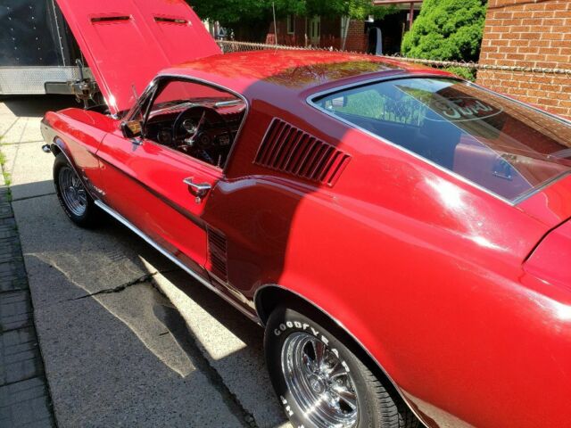 1967 Red Ford Mustang Fastback