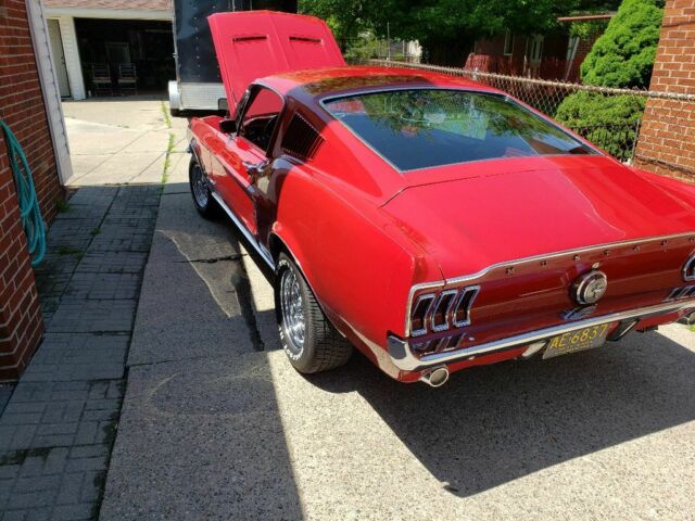 1967 Red Ford Mustang Fastback