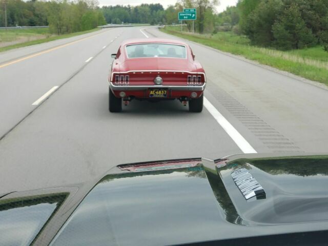 1967 Red Ford Mustang Fastback