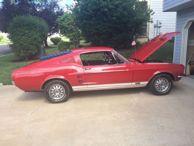 1967 Red Ford Mustang Fastback