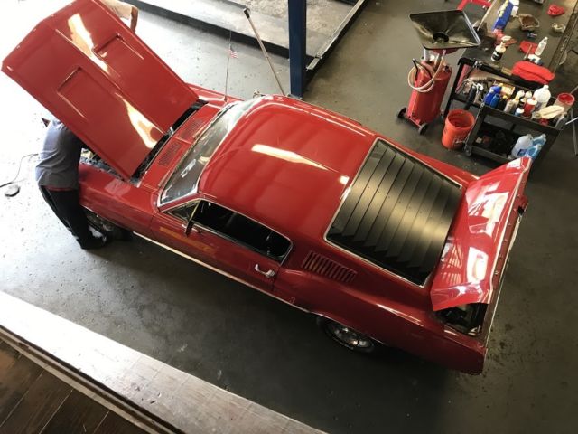1967 Red Ford Mustang Fastback
