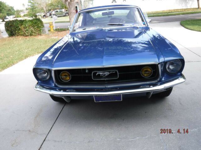 1967 Blue Ford Mustang Fastback