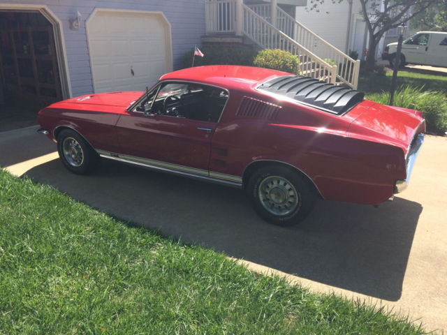 1967 Red Ford Mustang Fastback